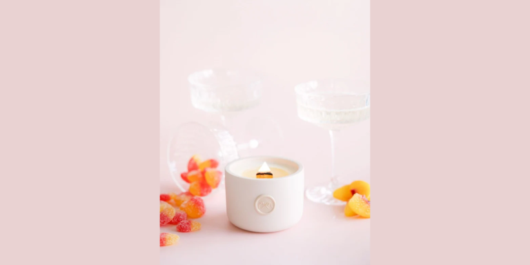 peach candle