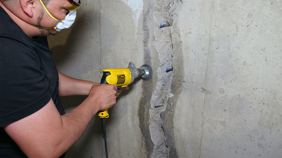 Basement leak repair